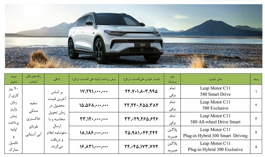 برای اولین بار فروش خودروی نوظهور C11 در ایران + قیمت