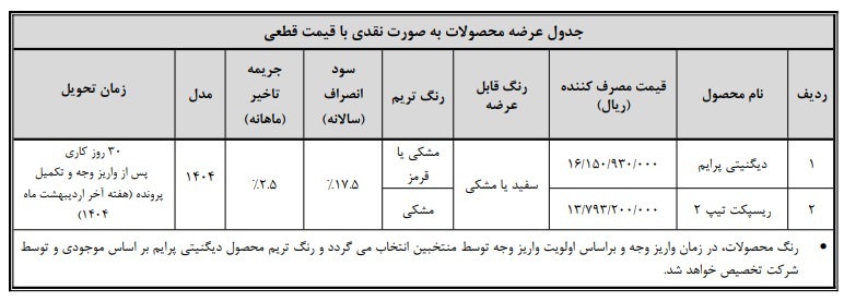 فروش فوری بهمن موتور از فردا