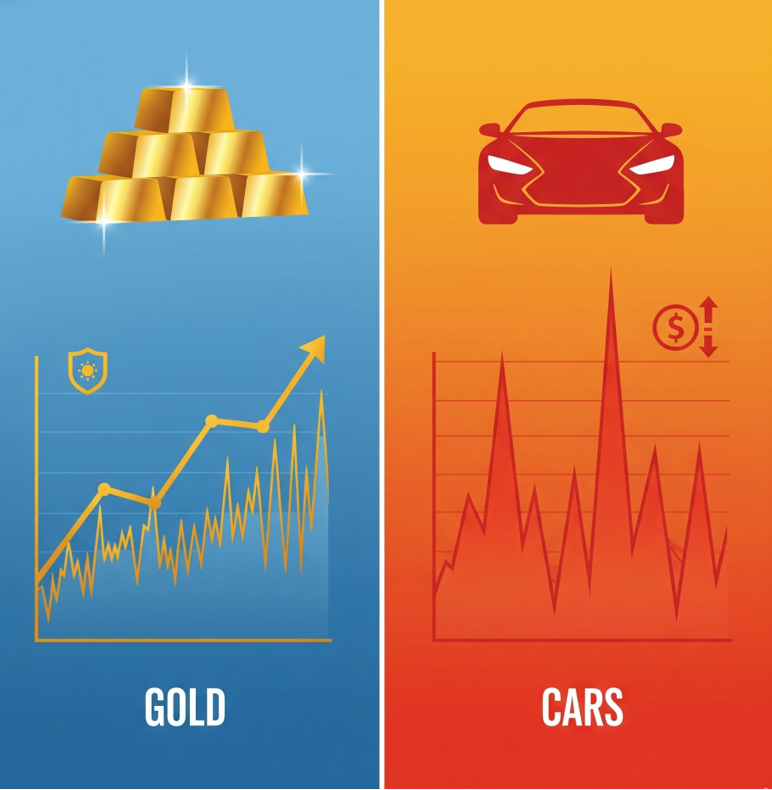 انتخاب بین طلا و خودرو براساس بودجه و هدف سرمایهگذار