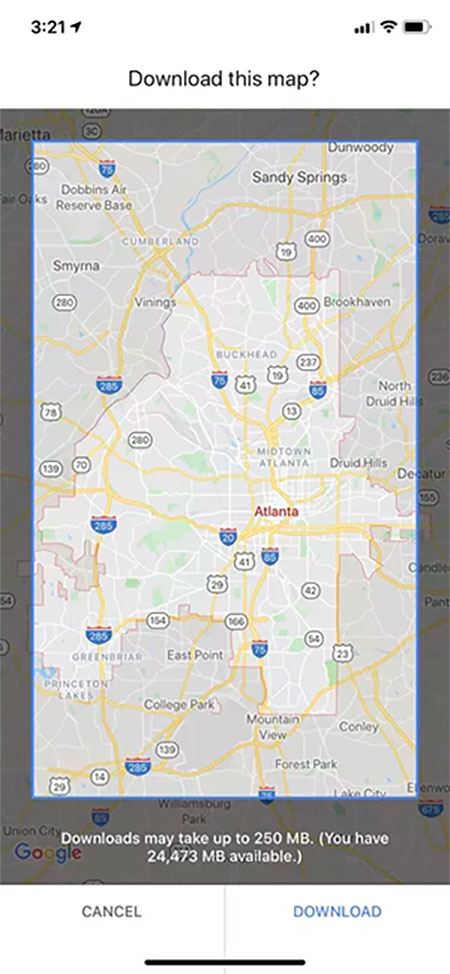 استفاده آفلاین از نقشهها