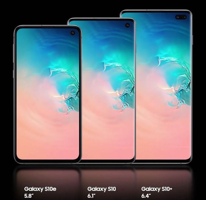 سامسونگ گلکسی S10 پلاس، گلکسی S10 و گلکسی S10e