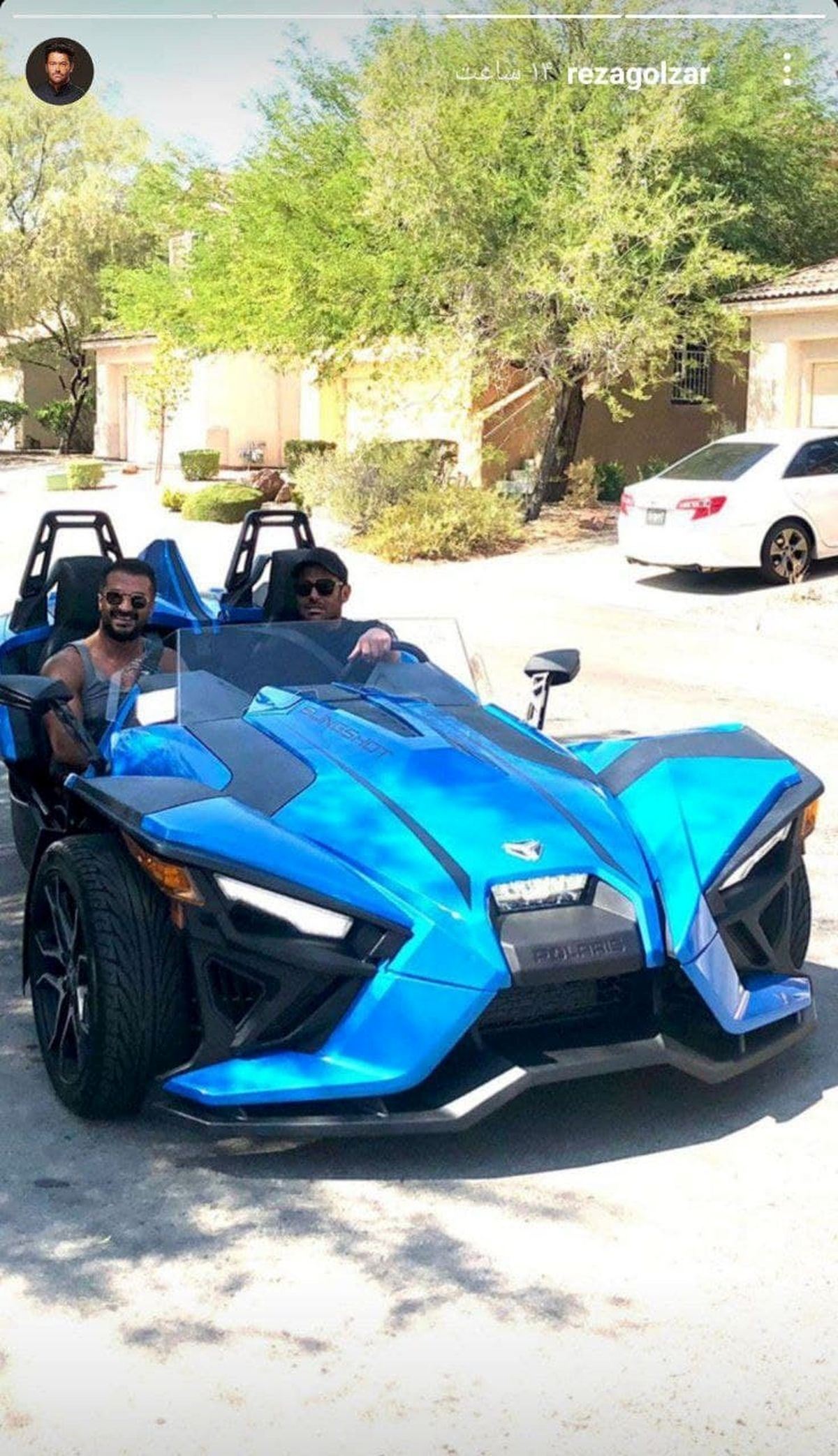 ماشین عجیب و غریب رضا گلزار