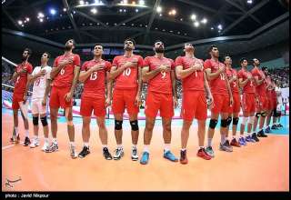 بازی والیبال ایران و لهستان