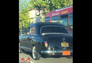تاکسی بنز با پلاک اصفهان در کالیفرنیا!