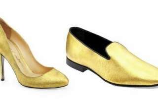 فروش کفش های ایتالیای با طلای 24 عیار