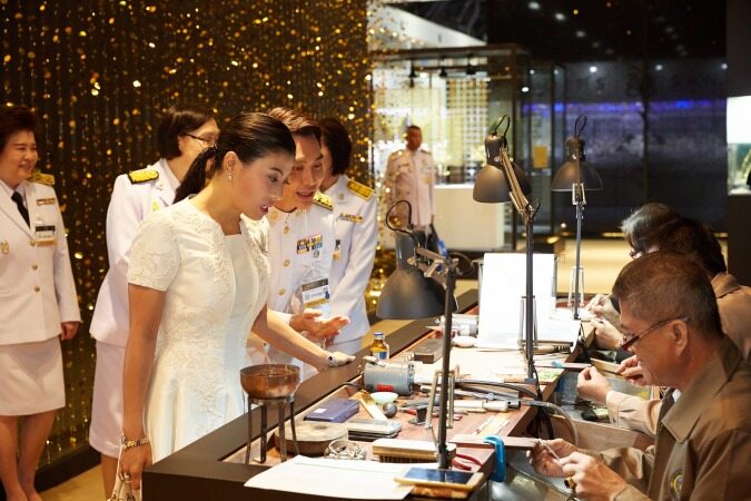 حضور شاهزاده تایلند در نمایشگاه طلا و جواهر بانکوک