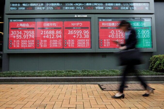 جهش سهام آسیایی با تاخیر در وضع تعرفه‌ علیه چین