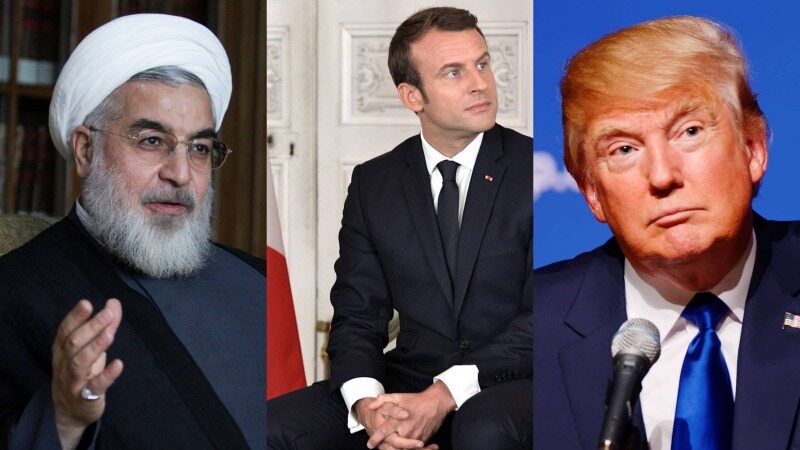 تلاش بی‌نتیجه مکرون برای دیدار روحانی و ترامپ در روز سه‌شنبه