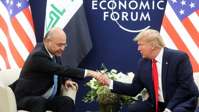 کاخ سفید: ترامپ و صالح برای بقای نیروهای امریکایی در عراق محرمانه توافق کردند