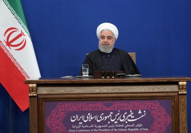 روحانی در نشست خبری: فشار حداکثری آمریکا را پشت سر گذاشته‌ایم/دعای رئیس‌جمهور برای ورود نامزدهای هماهنگ با دولت به مجلس