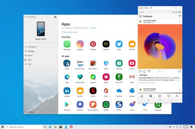 ویندوز10 میتواند نرم افزارهای گوشی شما را اجرا کند