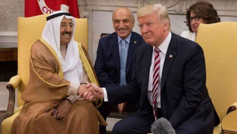 اعطای بالاترین نشان آمریکا به امیر کویت/ ترامپ: کویت به زودی با اسرائیل صلح می کند