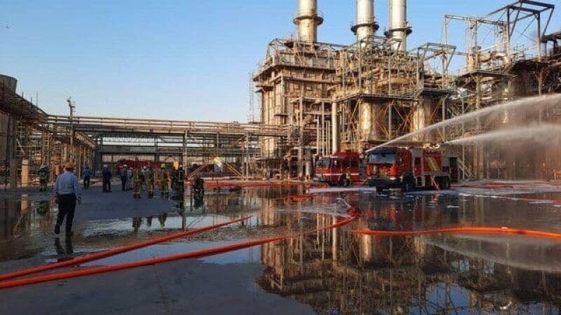 وقوع آتش سوزی در پتروشیمی خارگ و فوت یک نفر