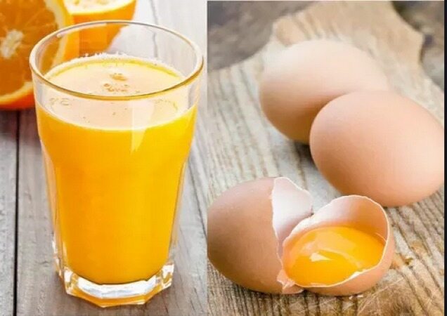 زرده تخم مرغ با آب پرتقال بخورید تا درد کمتری داشته باشید