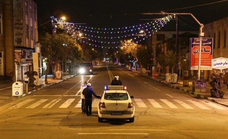 اعمال جریمه تردد شبانه در تهران از ساعت ۲۱:۳۰