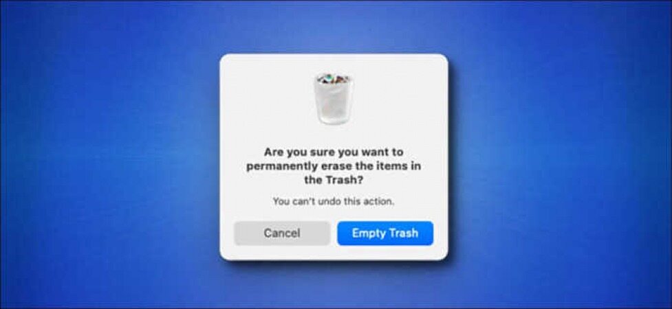 نحوه غیر فعال کردن اخطار Empty Trash در مک 