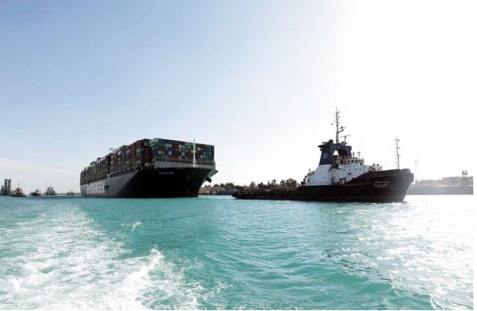 کانال سوئز، کشتی اورگرین (evergreen) را توقیف کرد تا با پرداخت 900 میلیون دلار غرامت آزاد شود