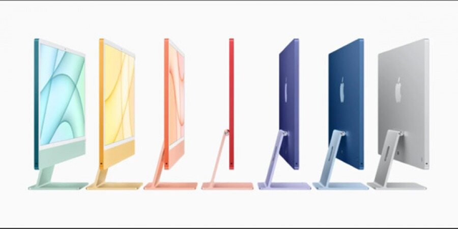 آی مک های جدید و رنگارنگ اپل از طراحی براق و تراشه M1 بهره می برند