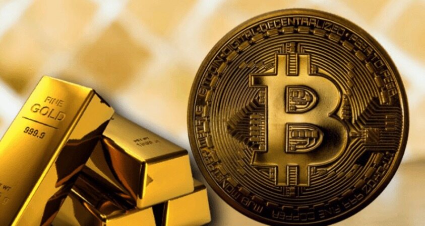 سقوط شدید بیت کوین افزایش قیمت طلا را به دنبال خواهد داشت