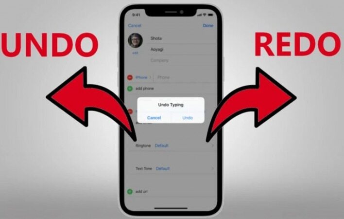 چگونه در آیفون Undo/Redo کنیم؟