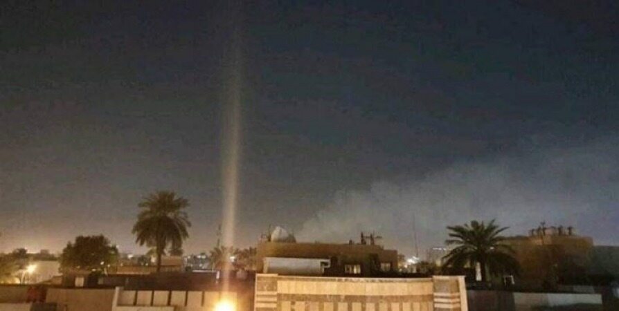 حمله راکتی و پهپادی به سفارت آمریکا در بغداد