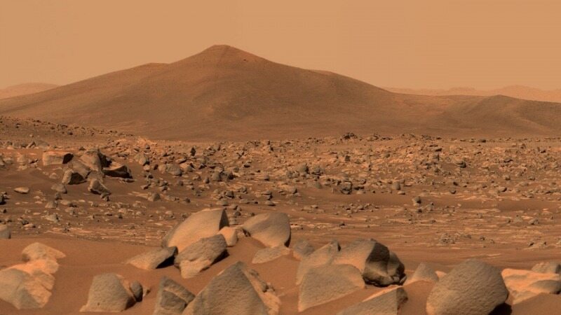 تصویری شگفت انگیز از دهانه های روی مریخ