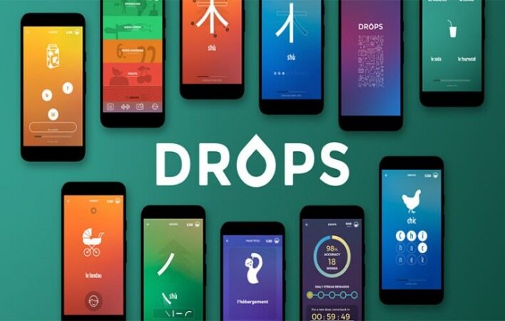 یادگیری زبان‌های زنده دنیا با اپلیکیشن Drops
