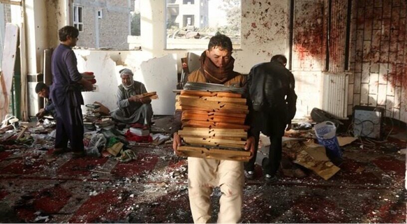 ده‌ها کشته و زخمی در انفجار یک مسجد شیعیان در قندوز افغانستان