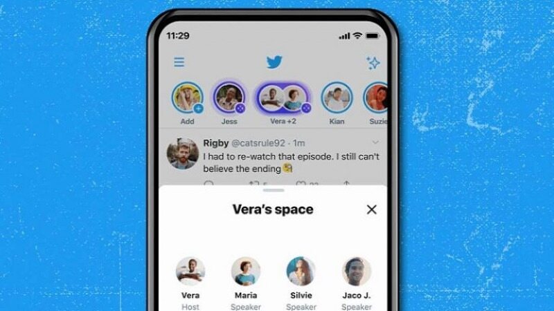 تمام کاربران توییتر سیستم عامل اندروید و iOS می‌توانند میزبان Spaces باشند