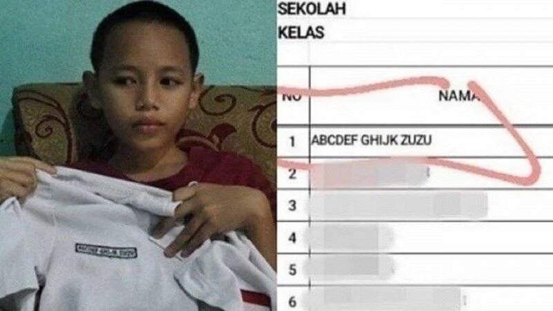 نام پسربچه اندونزیایی او را به شهرت جهانی رساند