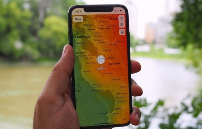 چگونه نقشه‌ی مخفی بارش باران در اپ iOS 15 Weather را پیدا کنیم؟