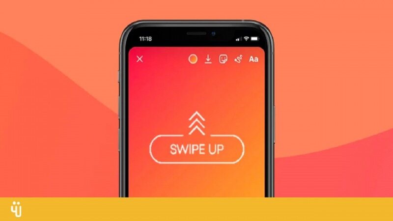 نحوه استفاده از قابلیت Swipe Up در استوری اینستاگرام