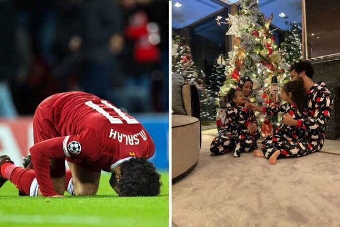 واکنش‌ها تند به عکس محمد صلاح با درخت کریسمس!+عکس