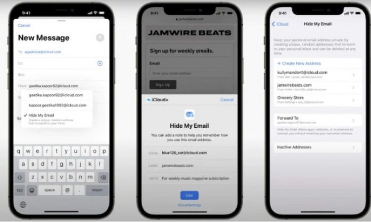 نحوه استفاده از Hide My Email در آیفون و آیپد