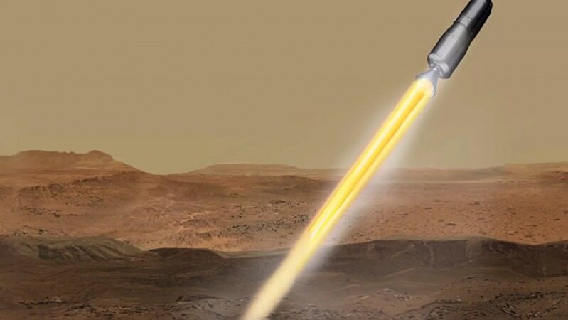 اولین راکتی که از سیاره‌ای دیگر پرتاب می‌شود 