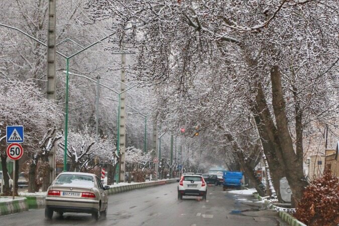  بارش برف و باران در ۲۲ استان