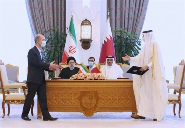  ۱۴ سند همکاری میان ایران و قطر به امضا رسید