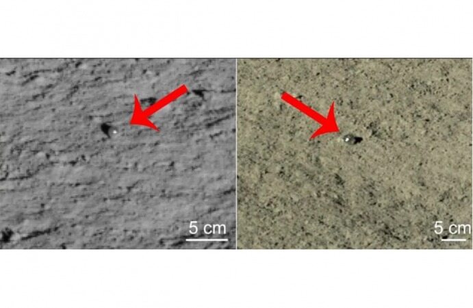 تصویری از کشف گوی‌های شیشه‌ای مرموز در ماه