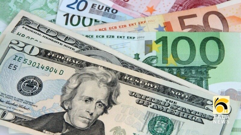 کاهش قیمت دلار و یورو 7 اسفند 1400