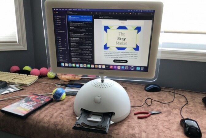 آی مک ۲۰۰۲ با تراشه M1 اپل احیا شد!