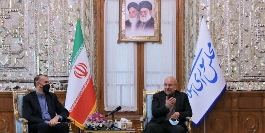 دیدار وزیر و معاونان وزارت امور خارجه با قالیباف و محسنی اژه ای