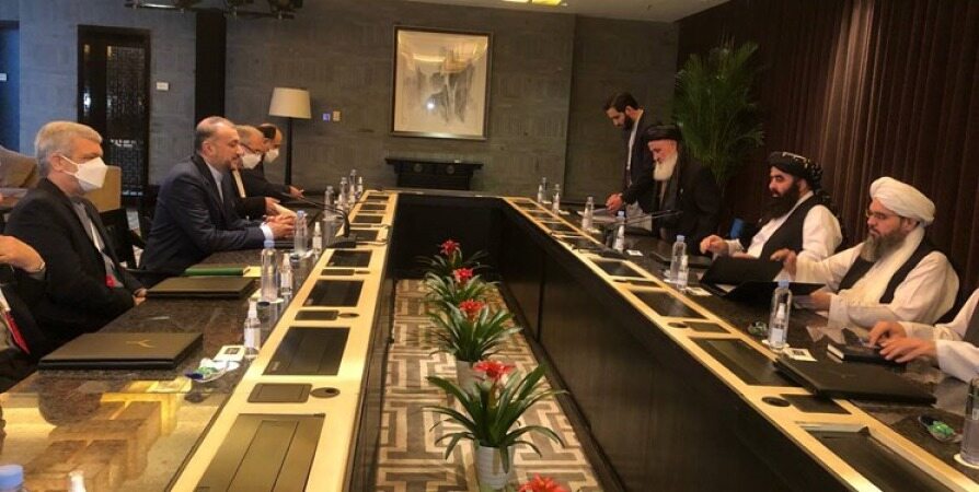 دیدار امیرخان متقی با امیرعبداللهیان در چین 
