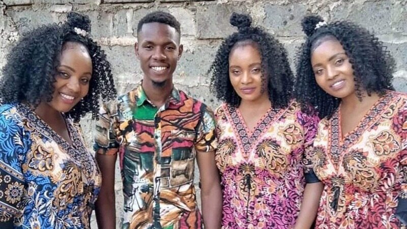 ازدواج مرد کنیایی با 3 قلوهای همسان! +عکس