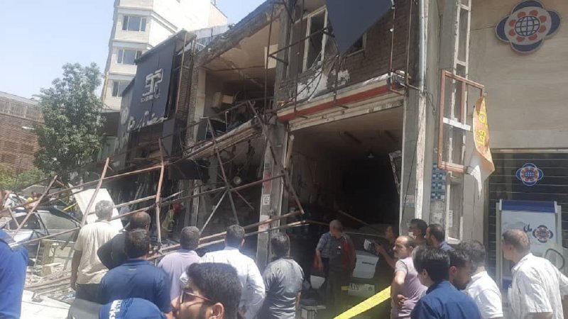 انفجار مغازه در قیطریه تهران ۴ مصدوم داشت + فیلم
