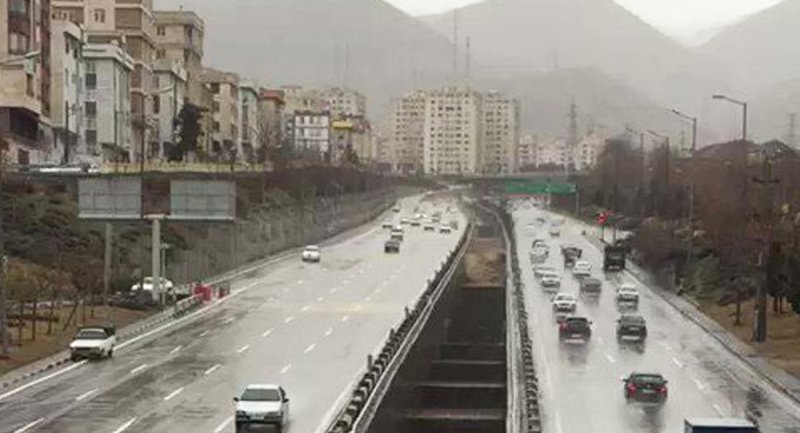 مهندسی بی نظیر بزرگراه شهید باکری تهران در کنترل سیل + ویدیو