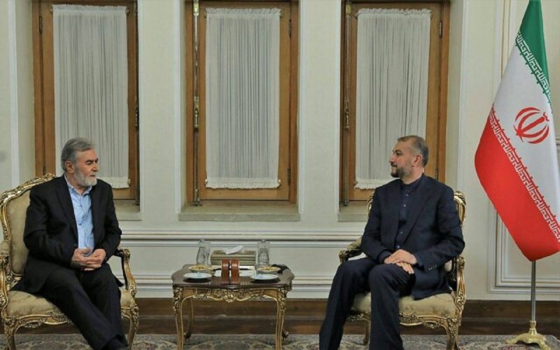 دیدار دبیر کل جنبش جهاد اسلامی فلسطین با امیرعبداللهیان