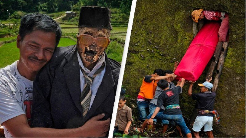 مراسم  برزگداشت  عجیب مردگان در اندونزی + تصاویر