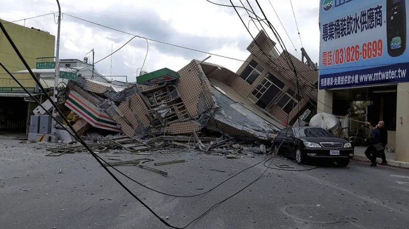 وضعیت تایوان بعد از وقوع زمین‌لرزه شدید + فیلم
