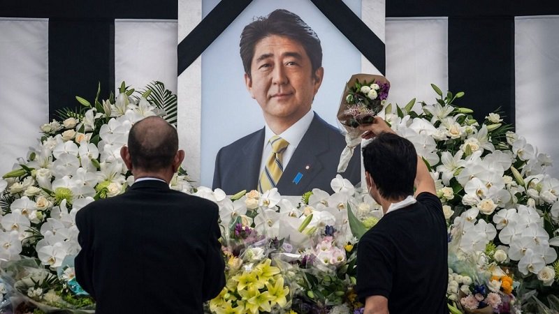  مراسم خاکسپاری «شینزو آبه» با حضور مقامات ژاپنی و خارجی+ عکس