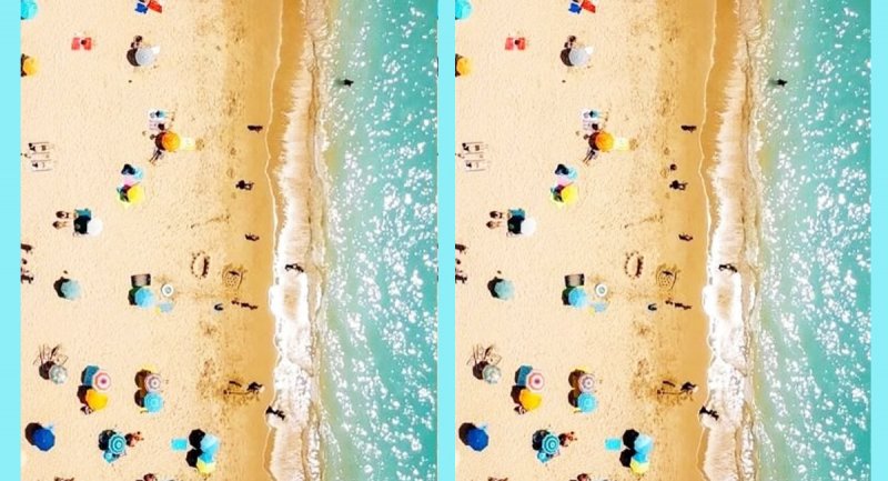 تست بینایی؛ در این تصویر ساحلی تنها یک تفاوت وجود دارد آن را پیدا کنید؟ + پاسخ